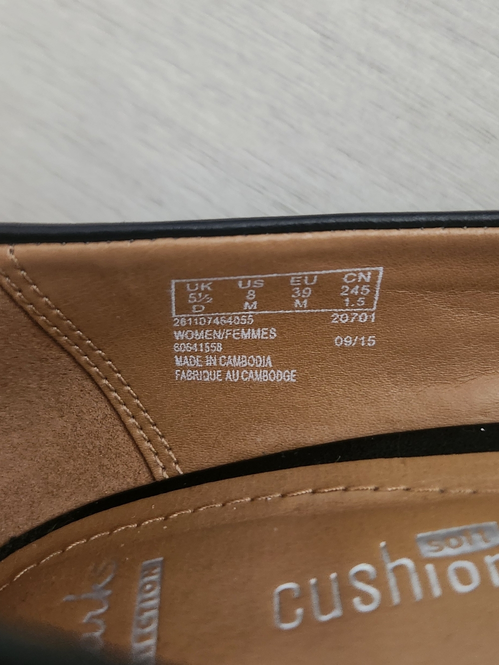 Clarks Black Genuine Leather Shoe - Picture 5 of 6